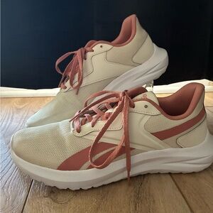 Reebok Cream and Pink Sneakers with Chunky Midsole